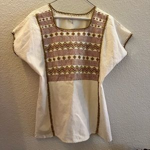 Handwoven Cotton Embroidered Top 🧺🌾